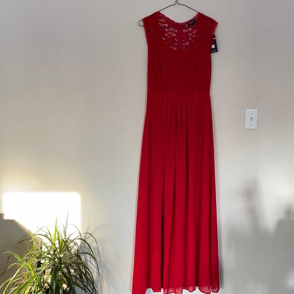 Miusol Floor Length Red Dress